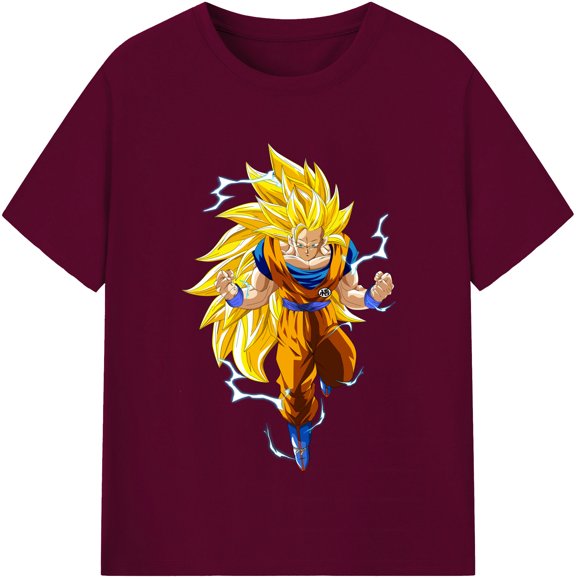 （画像用） ドラゴンボール 孫悟空（そん ごくう）Son Goku カカロット DRAGON BALL Kakarotto レディースカジュアルプリントTシャツ（綿100％）